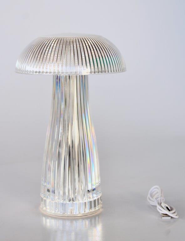 Led Transparent Lamp White Top